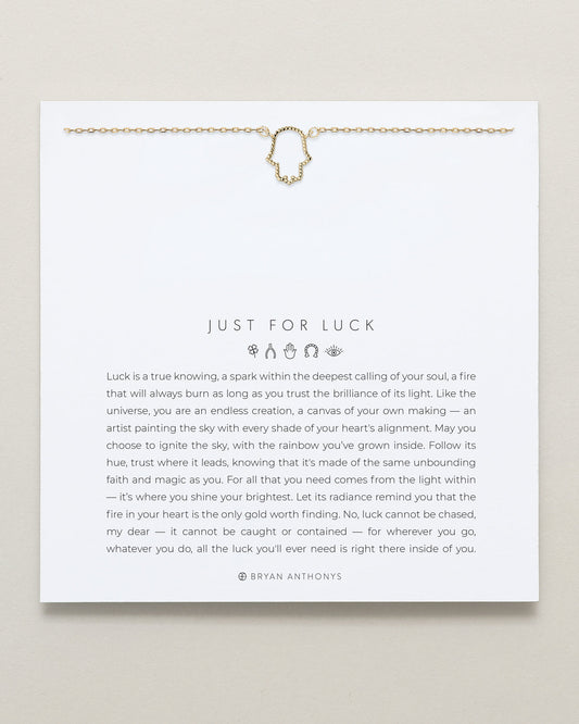 Just For Luck Hamsa Necklace