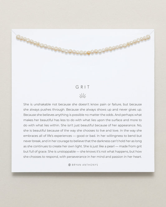 Grit Seed Pearl Necklace