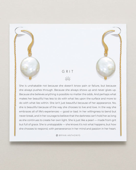 Grit Threader Earrings