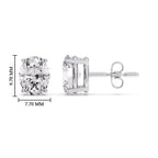 Stud Earring Basket Oval Shaped