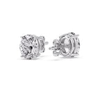 Stud Earring Basket Oval Shaped