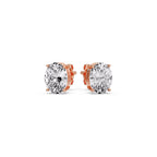 Stud Earring Basket Oval Shaped