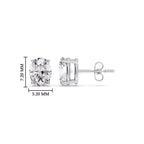 Stud Earring Basket Oval Shaped