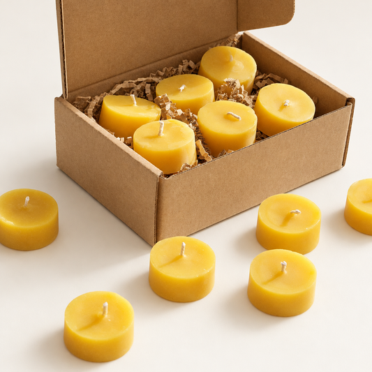 Pure Beeswax Tea Light Candles