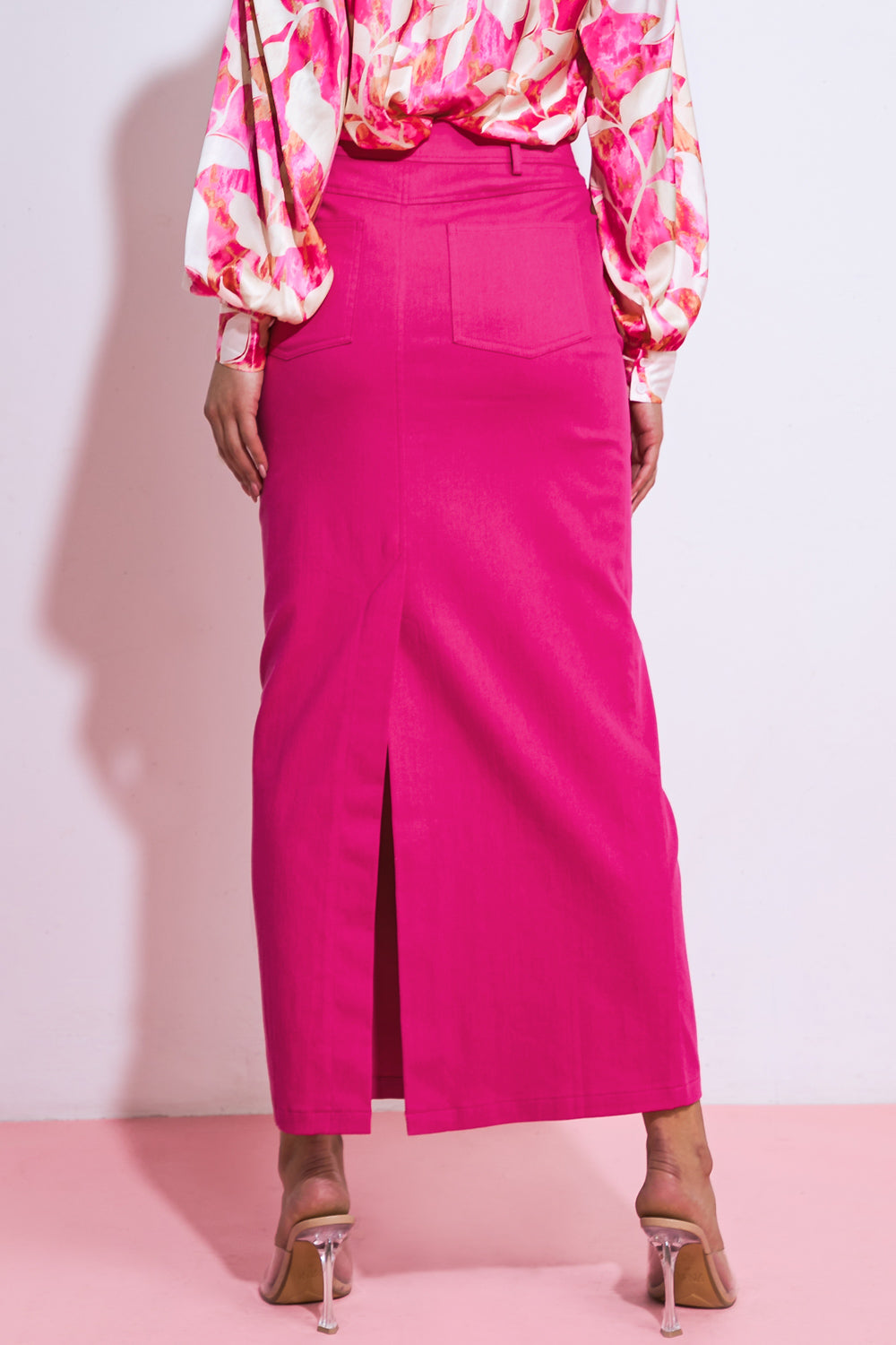 MY LOVE MINE ALL MINE WOVEN MIDI SKIRT - 97% Cotton