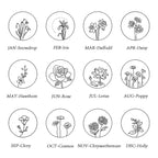 Birth Flower Necklace