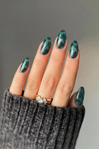 Emerald Amber | Soft & Durable Press-On Nails
