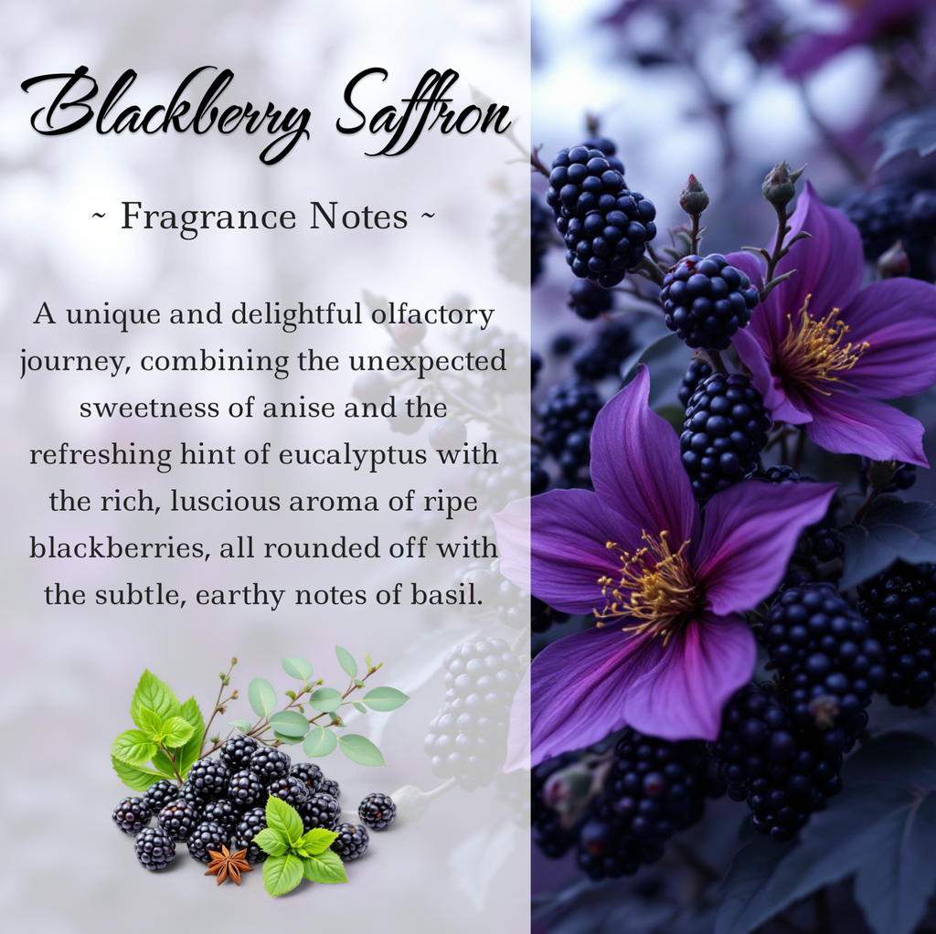Blackberry Saffron Crystal-Enhanced Reed Oil Diffuser, 100ml