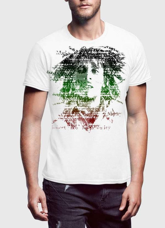 Bob Marley Amplified Depth Black Half Sleeve Men T-Shirt - The Peony Haus