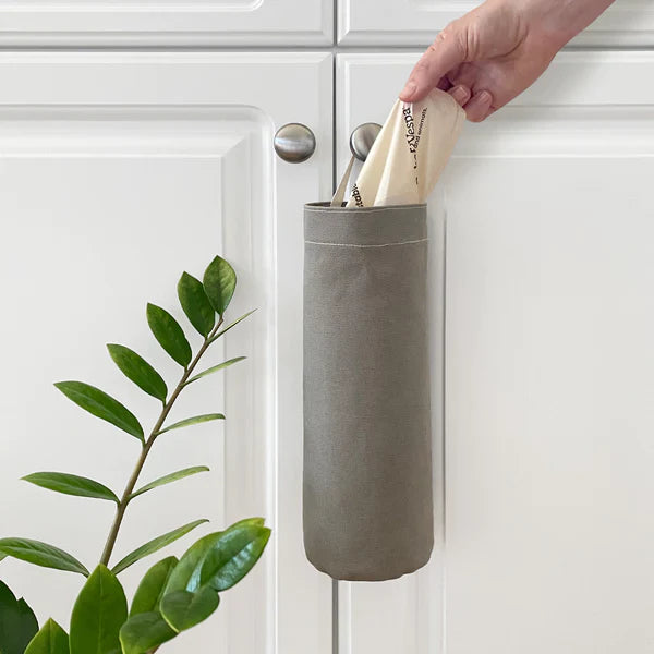 Boba & Vespa Cat Litter Bag Holder in Natural Cotton Canvas