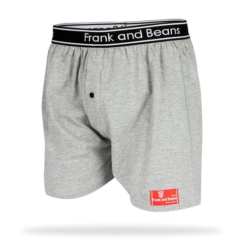 Mens Cotton Boxer Shorts Grey