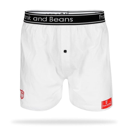 Mens Cotton Boxer Shorts White
