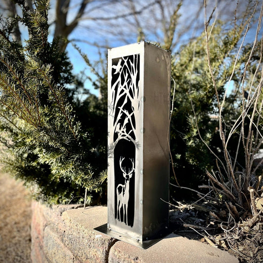 Buck Forest Solar Tube Light - Steel - Multiple Sizes