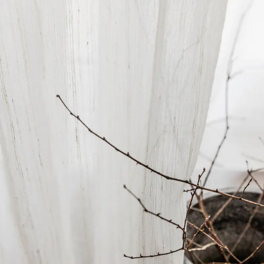 Japanese Nordic Cotton Linen Sheer Curtains for Balcony - The Peony Haus