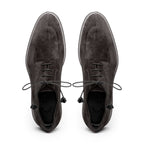 26-220-GRY CAMPO Sueded Goatskin Lace Up, Grey