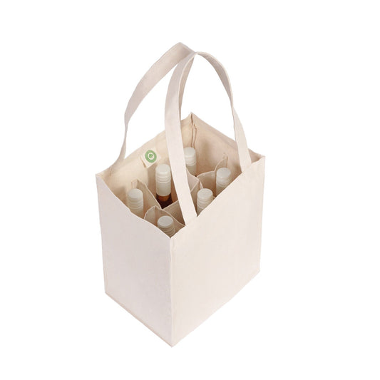 Canvas Wine Tote - The Peony Haus