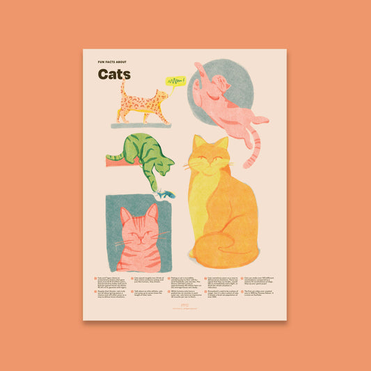 Cat Fun Facts Print