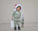 Merry Graphic Organic Cotton 2pc Jogger Set - 95% Cotton