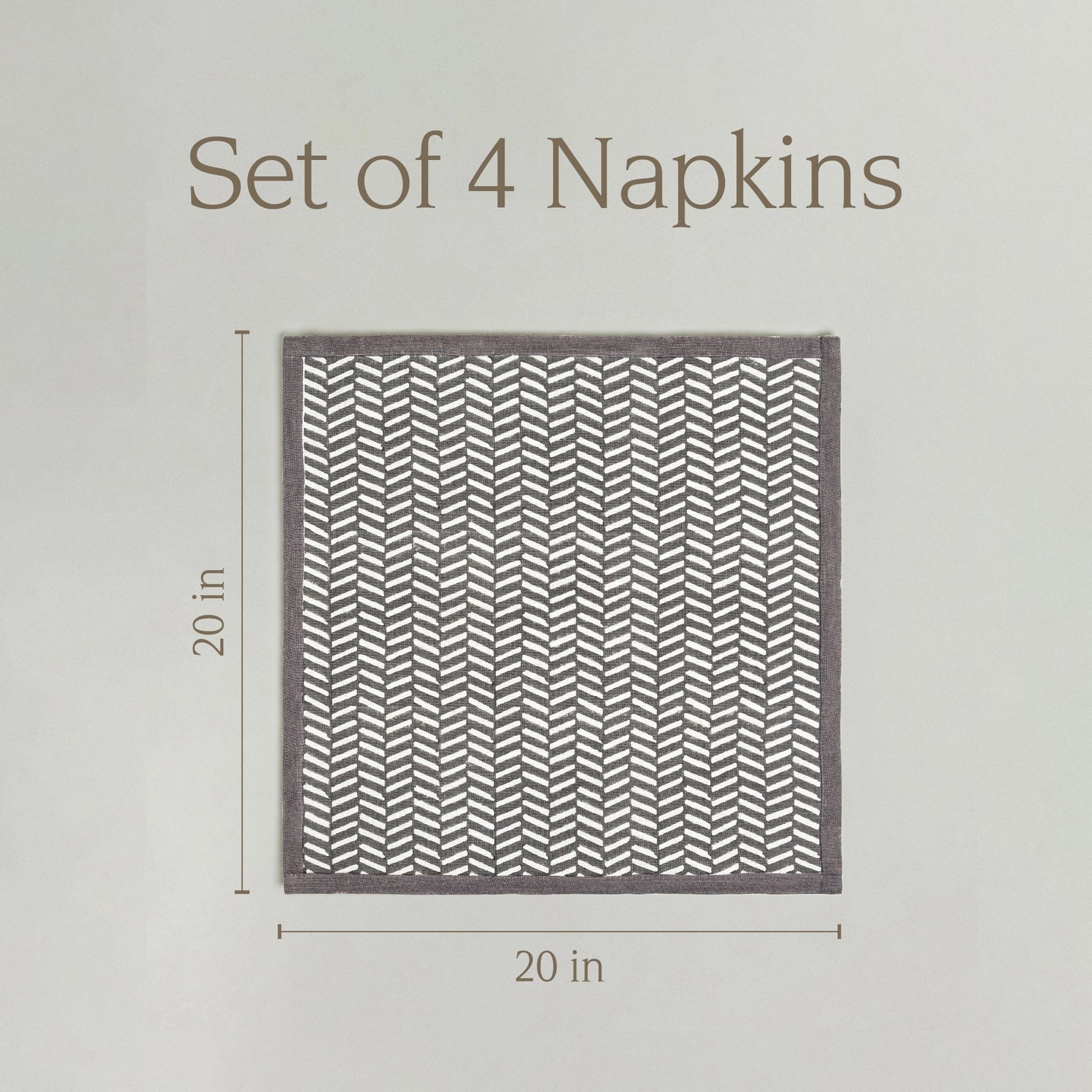 Over&Beck Hand-Blocked Cotton Napkins