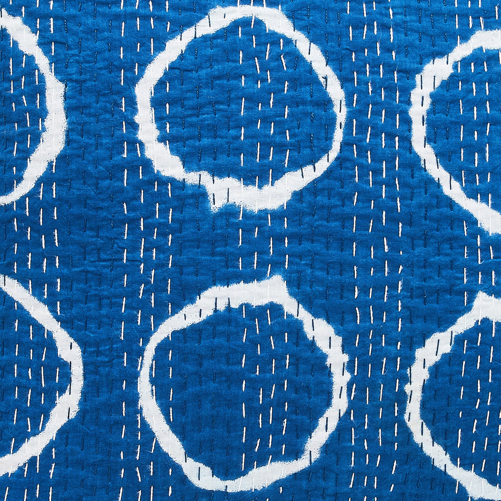 Hand Stitched Block Print Kantha Throws