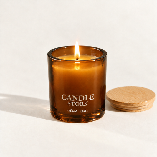 Citrus Spice Beeswax Candle - Orange Clove