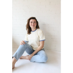 Classic Women's Ringer Tee in Navy