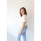 Classic Women's Ringer Tee in Navy