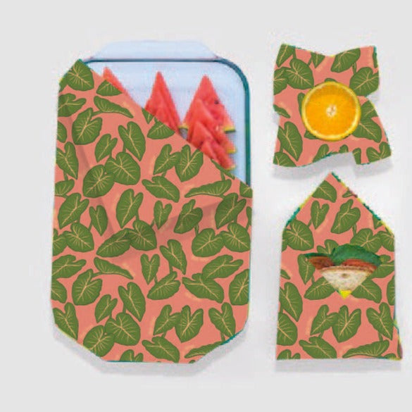 Beeswax Wrap Bulk Roll - Kalo Print - The Peony Haus