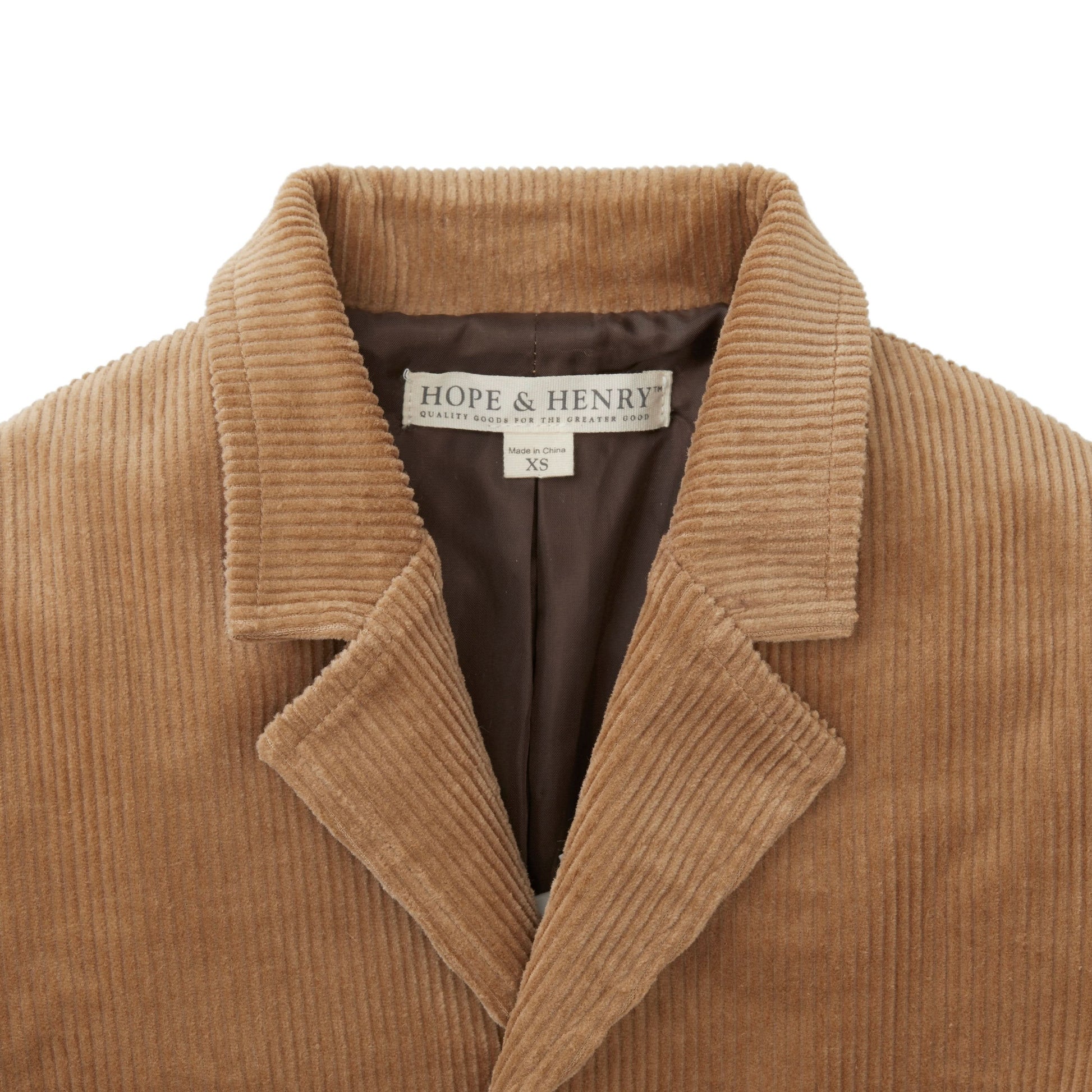 Organic Corduroy Blazer with Elbow Patches - 98% Organic Cotton