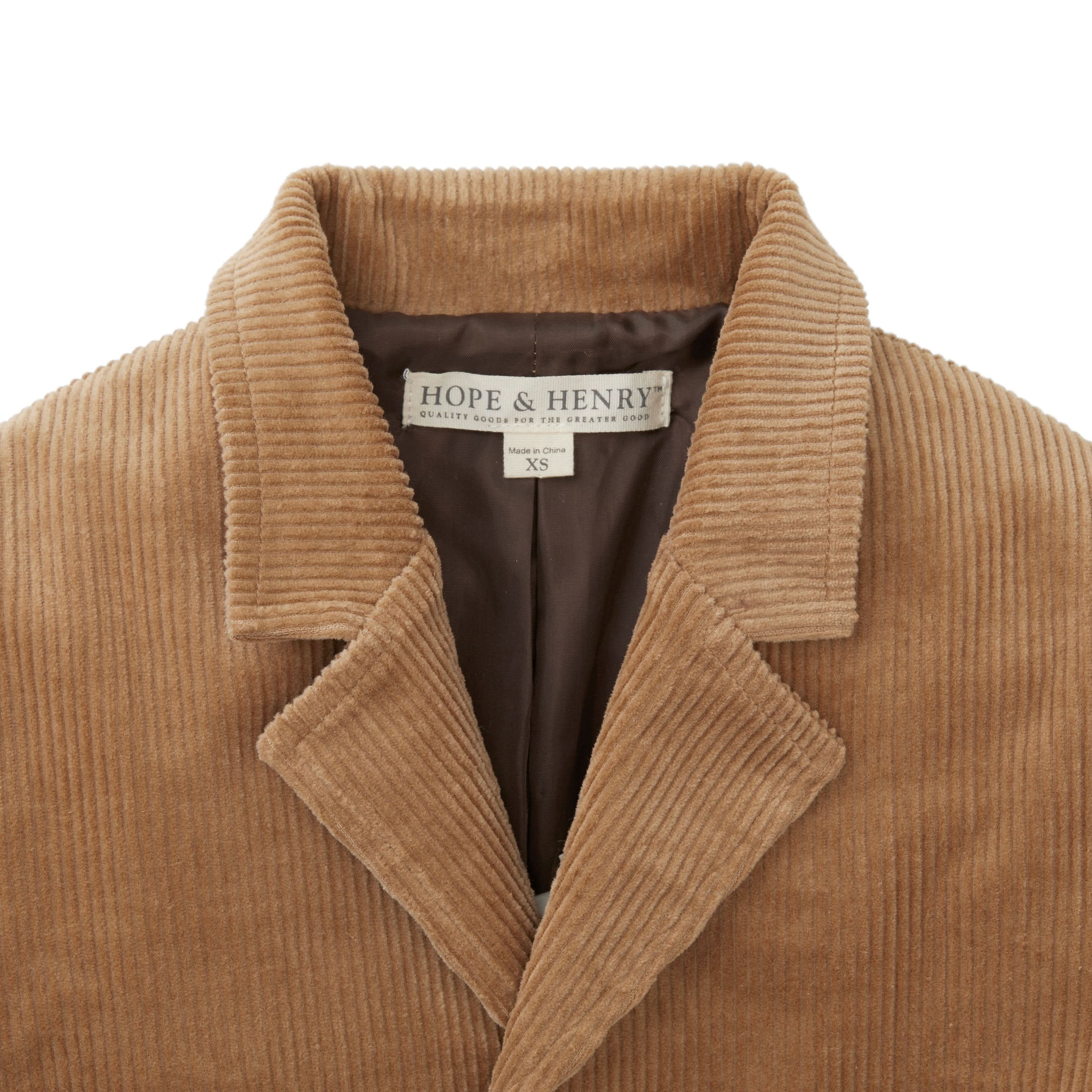 Organic Corduroy Blazer with Elbow Patches - 98% Organic Cotton