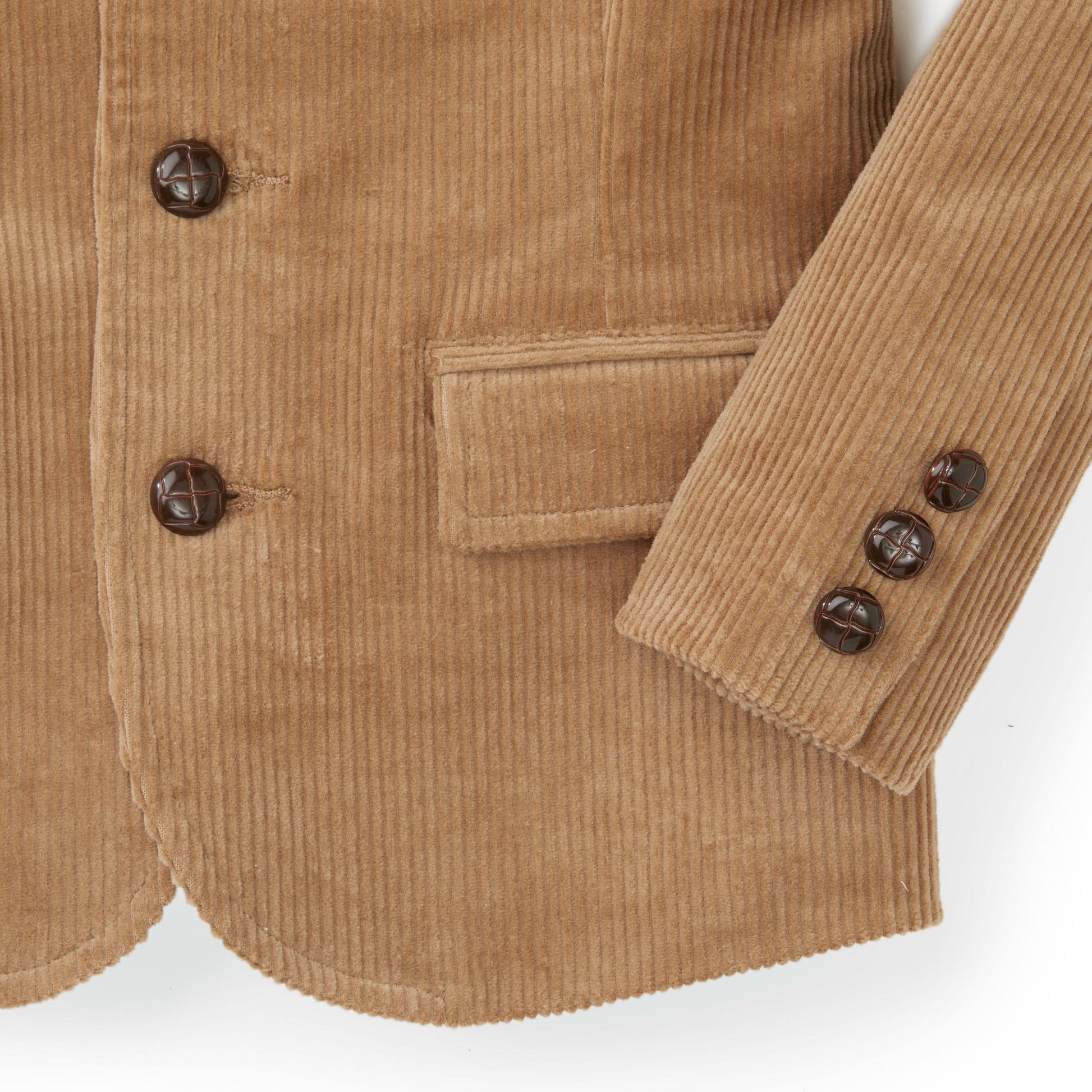 Organic Corduroy Blazer with Elbow Patches - 98% Organic Cotton