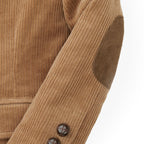 Organic Corduroy Blazer with Elbow Patches - 98% Organic Cotton