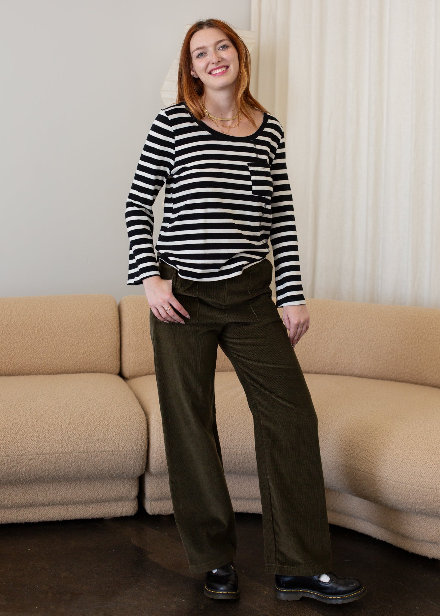 Corduroy Patch Trouser