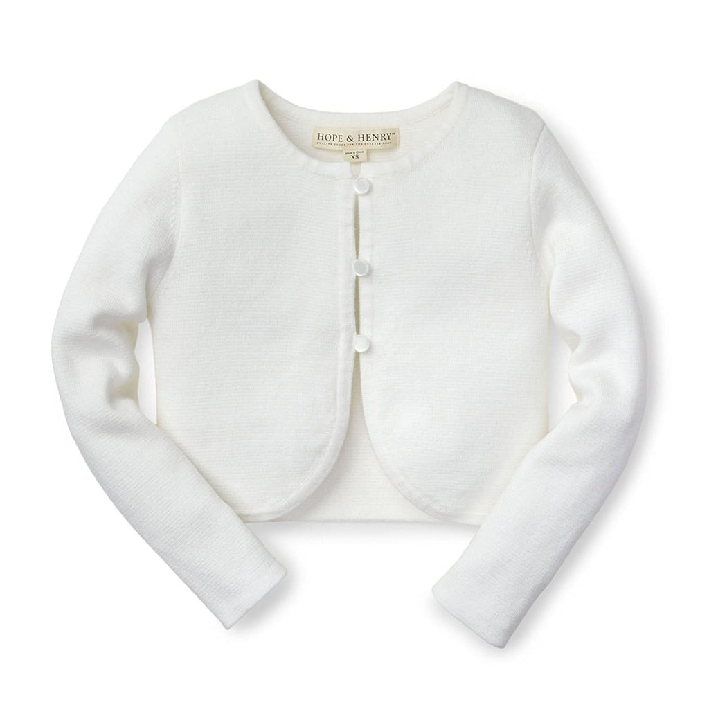 Cropped Curved Hem Cardigan