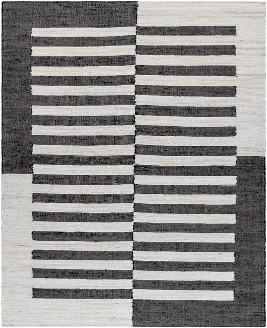 Soren Black&White Jute Area Rug