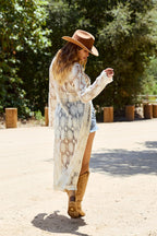 Dallas Natural Crochet Duster Cardigan - FINAL SALE
