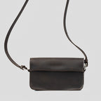 Leather Shoulder Bag (Dark Brown)