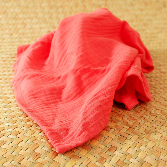 Organic Cotton Swaddles  - Strawberry - The Peony Haus