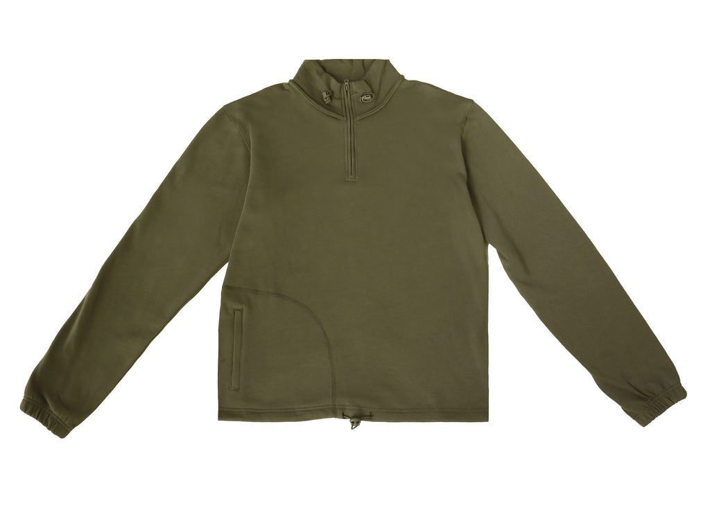 QUARTER ZIP SWEATER