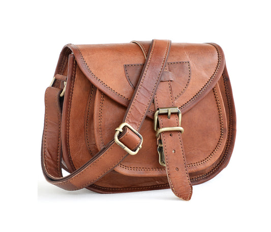 Genuine Leather Small Crossbody Purses Satchel for Ladies Handbags - The Peony Haus