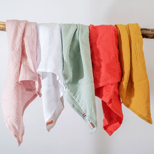 Organic Cotton Swaddles - Honey - The Peony Haus