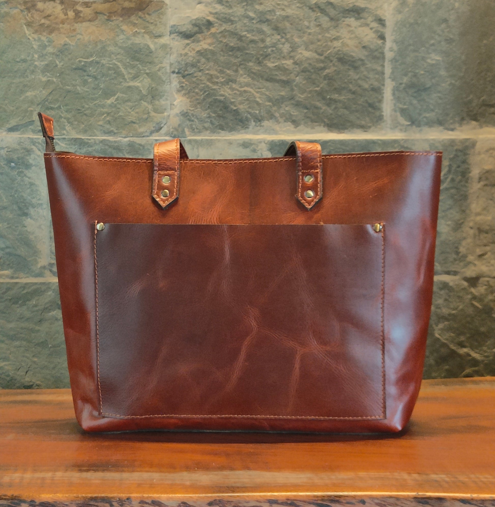 Genuine Leather Tote Bag for Women Large Women's Shoulder Handbag - The Peony Haus