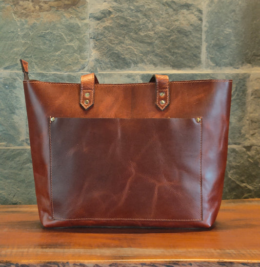 Genuine Leather Tote Bag for Women Large Women's Shoulder Handbag - The Peony Haus