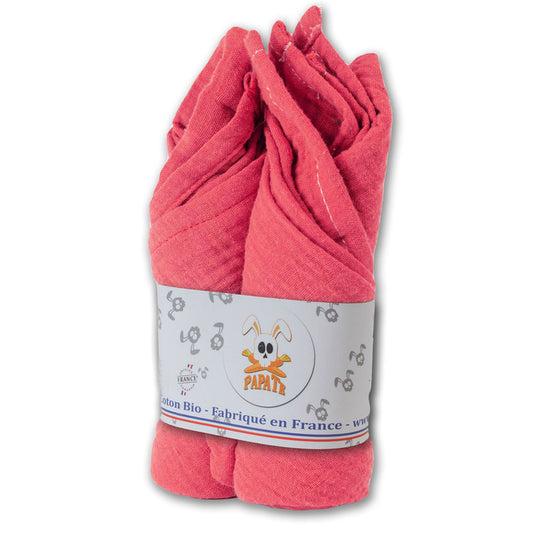 Organic Cotton Swaddles  - Strawberry - The Peony Haus