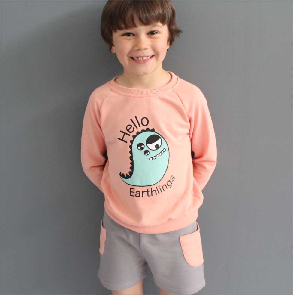 Hello earthlings organic sweatshirt