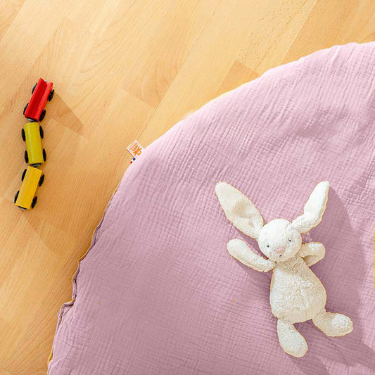 Organic Cotton Activity Mat Havane - Pink - The Peony Haus