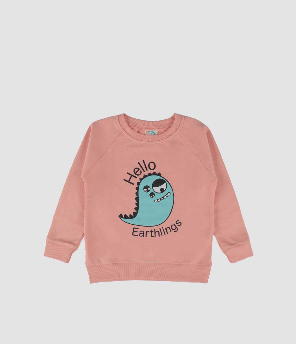 Hello earthlings organic sweatshirt