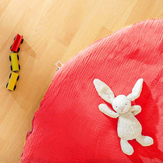 Organic Cotton Activity Mat Havane - Strawberry - The Peony Haus