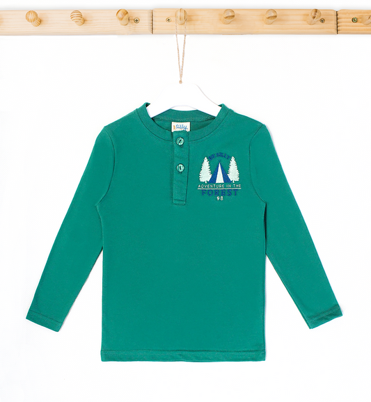 Adventure in the forest organic tshirt - The Peony Haus