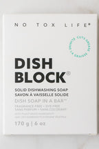 DISH BLOCK® solid dish soap - 6 oz (170g) bar - No Tox Life®